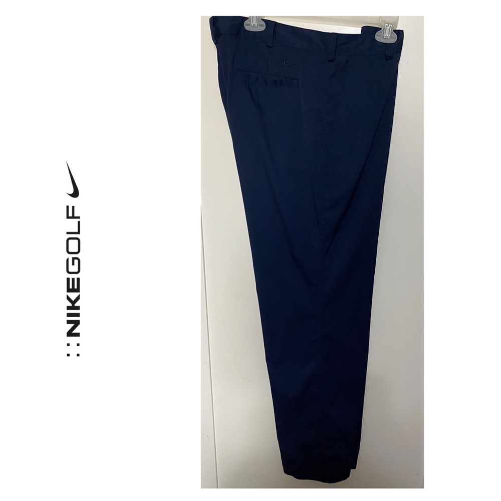 NIKE Golf Navy Polyester/Spandex Golf Pants 4 Pockets  Size 36/32 EUC